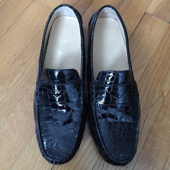 Cole Hahn Black Air Penny Driver Moccasin