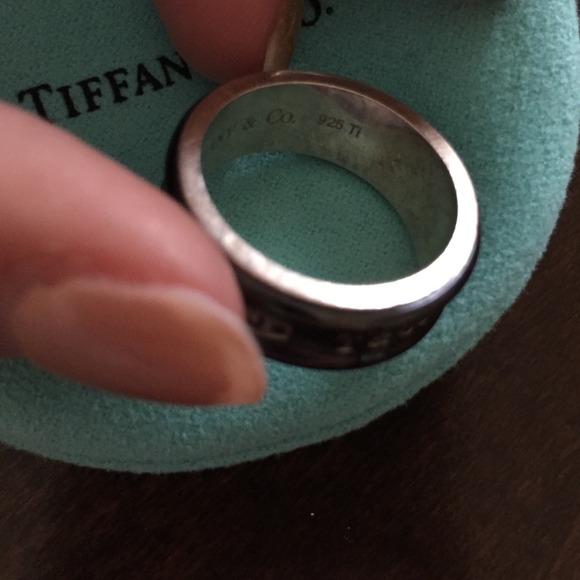 SOLD Authentic Tiffany & Co. Titanium  Ring - Picture 3 of 3