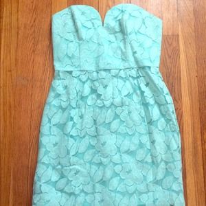 Gorgeous mint green Asos strapless dress