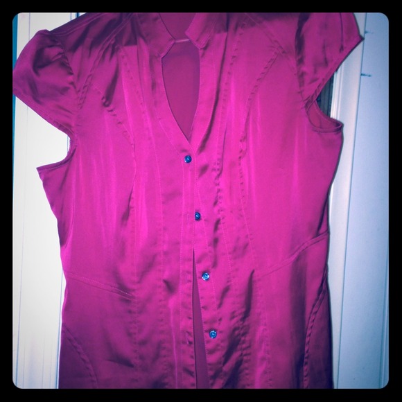 Express pink collard shirt