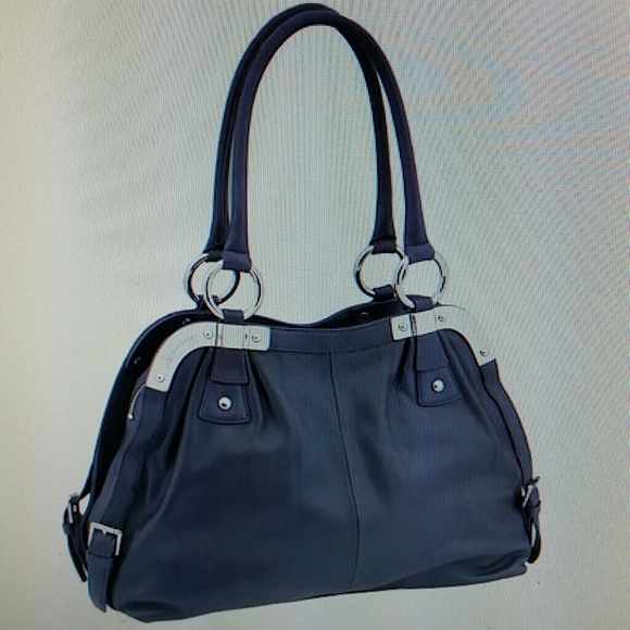 Oslo metal trim done satchel by B. Makowsky - Picture 4 of 4