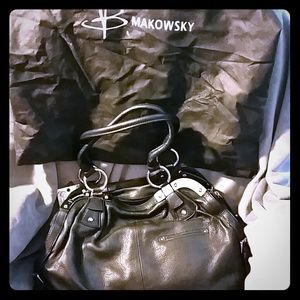 Oslo metal trim done satchel by B. Makowsky