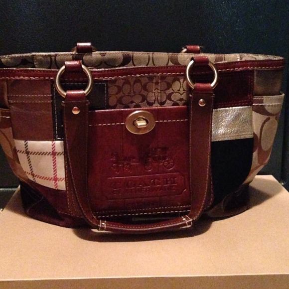 Multi-colored Coach purse
