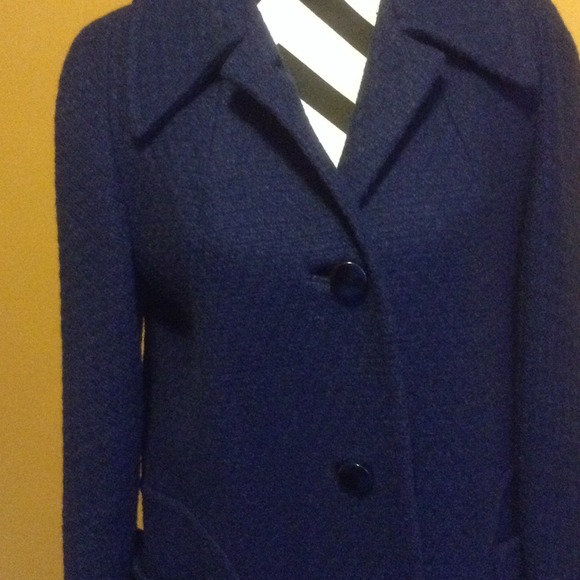 Jackets & Coats Nice Royal Blue Vintage Style Coat Great Shape Szm