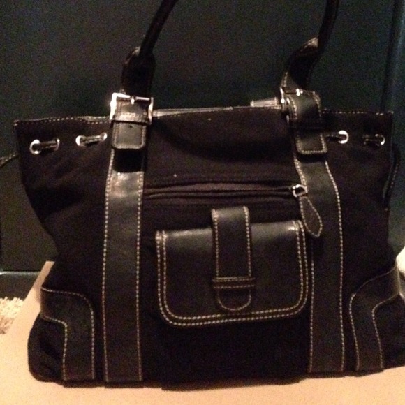 Oversized black purse