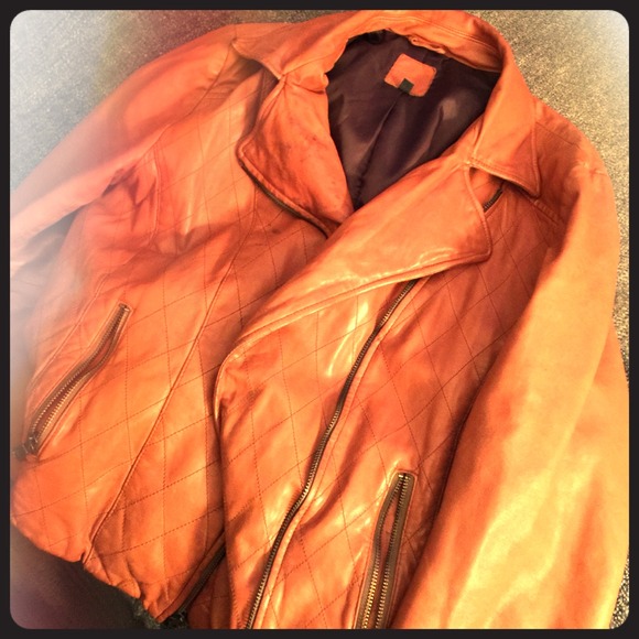 GAP Jackets & Blazers - GAP women's leather motorcycle jacket