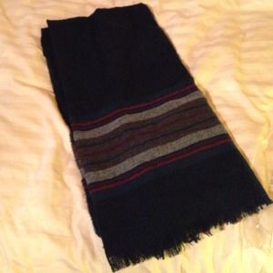 J. Crew wool navy scarf