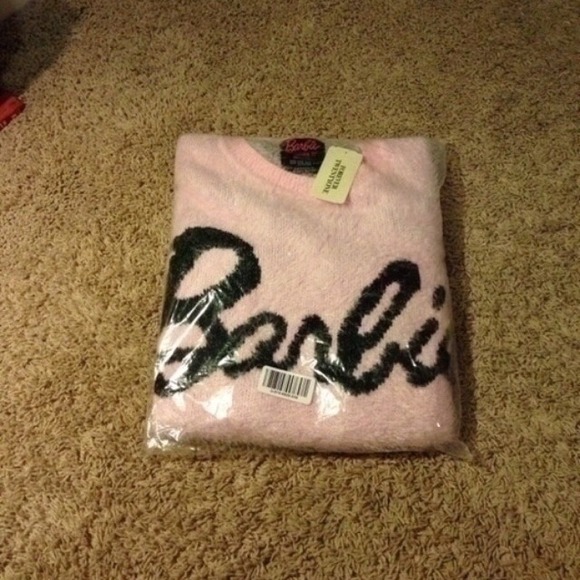 Brand New Fuzzy Barbie Sweater!
