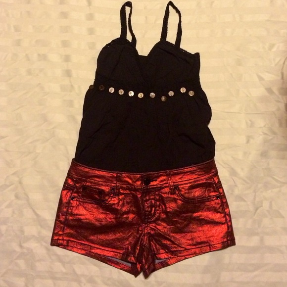 Metallic Rave Shorts