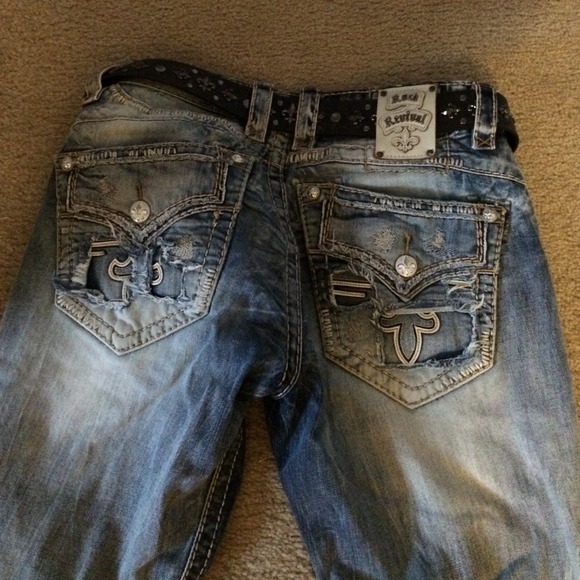 Mens rock revival jeans!