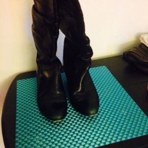 Leather boots