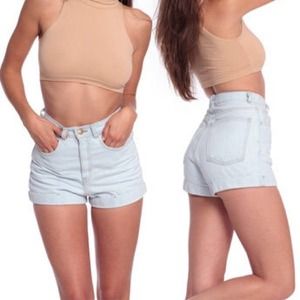 AA American Apparel High Waist Shorts