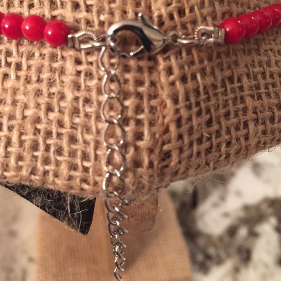 SPONGE CORAL NECKLACE & EARRINGS - Picture 4 of 4