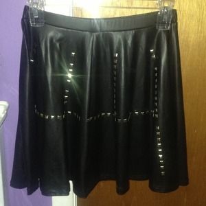 Leather skirt