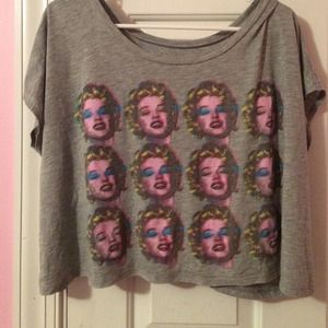 MARILYN MONROE GRAPHIC CROP TOP