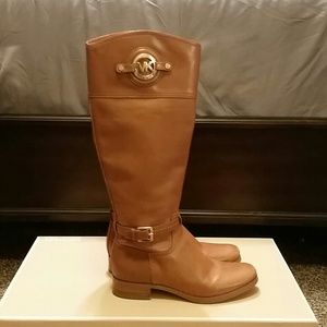 Michael Kors Leather Stockard Boots