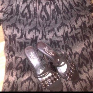 Classy black & studded heals