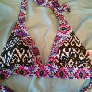 Tribal print bikini top