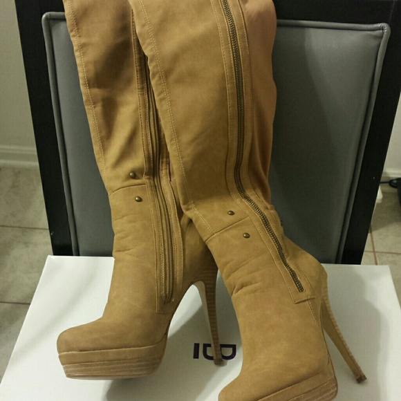 Natural color Knee Length Boots