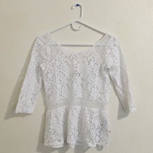 White Hollister Blouse