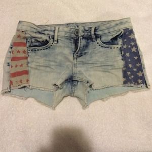 American Flag Short Shorts!!