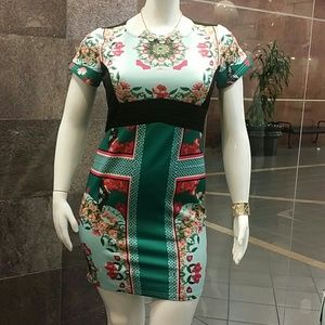 Plus Sizr Floral Dress