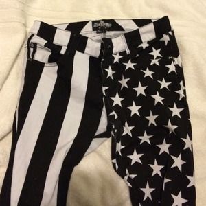 American Flag Skinny Jeans