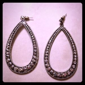 Dangle hoop earrings