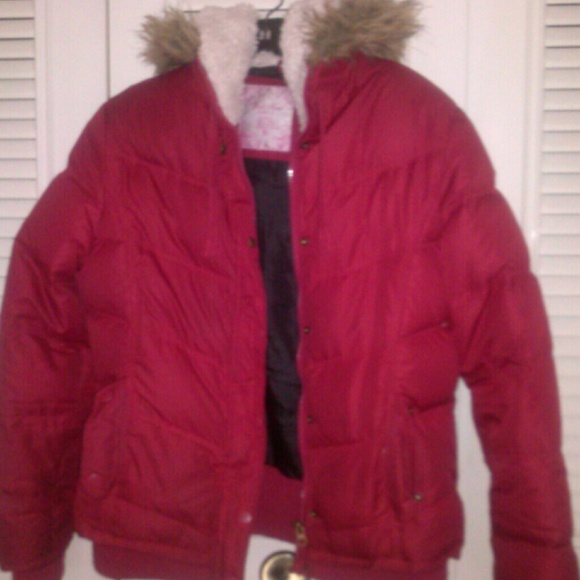 *Sold* Red duck head coat