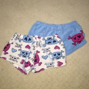 2 pairs of pajama shorts.