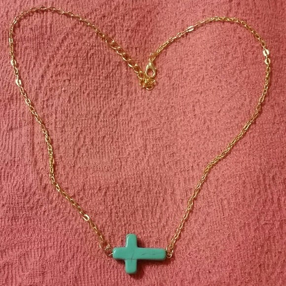 Chain turquoise necklace