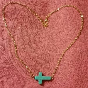 Chain turquoise necklace