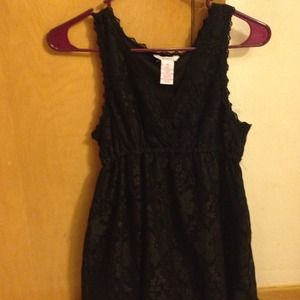 Sexy black lace top 👀