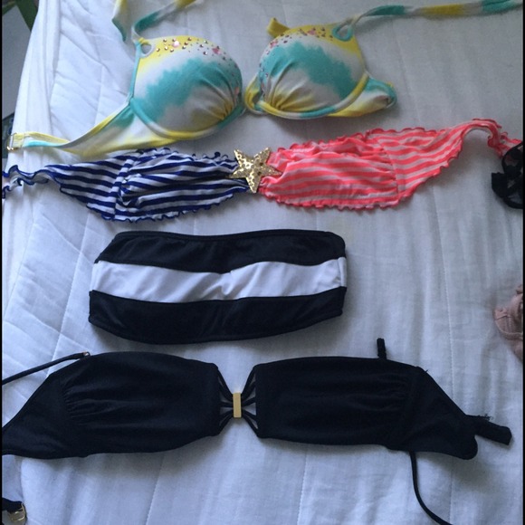 Bathing suits and bras from Victoria secrets