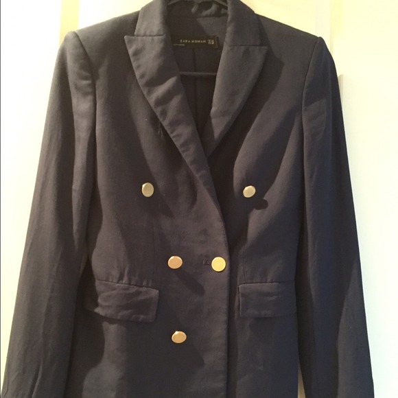 Zara dark blue suit jacket