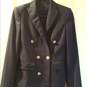 Zara dark blue suit jacket