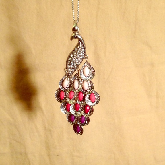 Peacock necklace