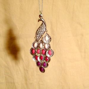 Peacock necklace