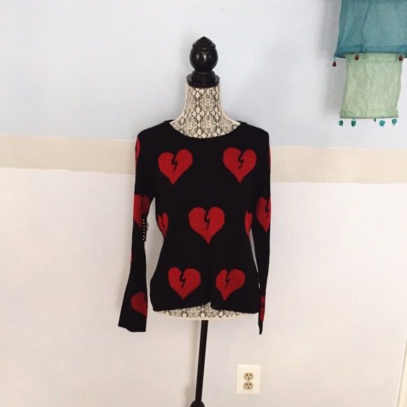 broken heart sweater