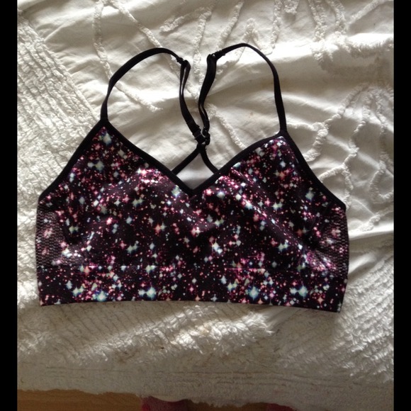 Victoria's secret galaxy sports bra NWOT
