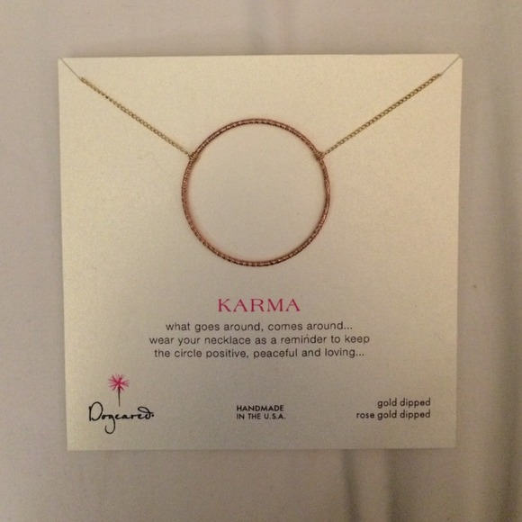 DOGEARED karma necklace