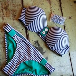 Striped bikini