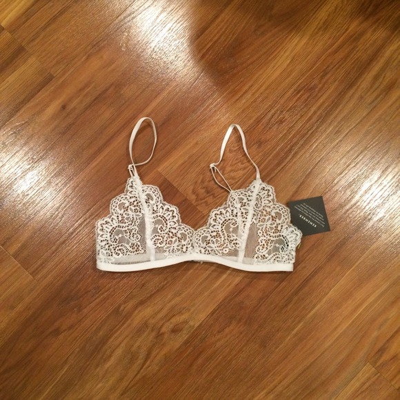 Nasty Gal White Lace Bralette