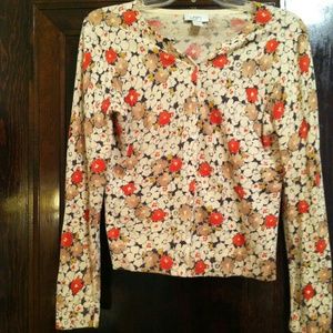 Ann Taylor Floral Sweater