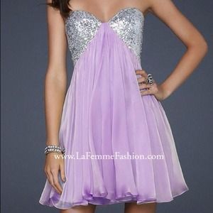 Womens La Femme Prom Dress