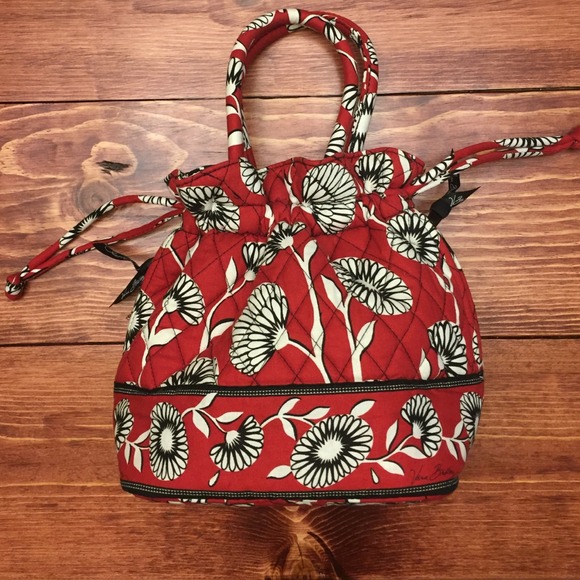 New Vera Bradley Deco Daisy drawstring purse bag