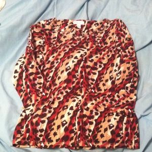Cheeta print shirt