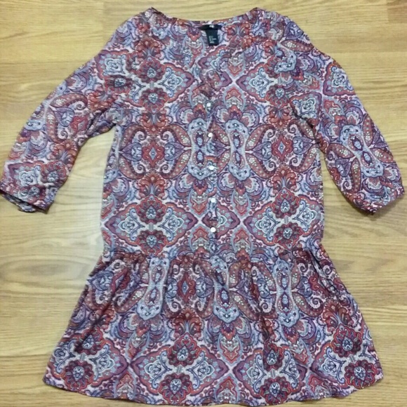 H&M drop waist dress