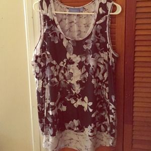 Vera Wang floral blouse