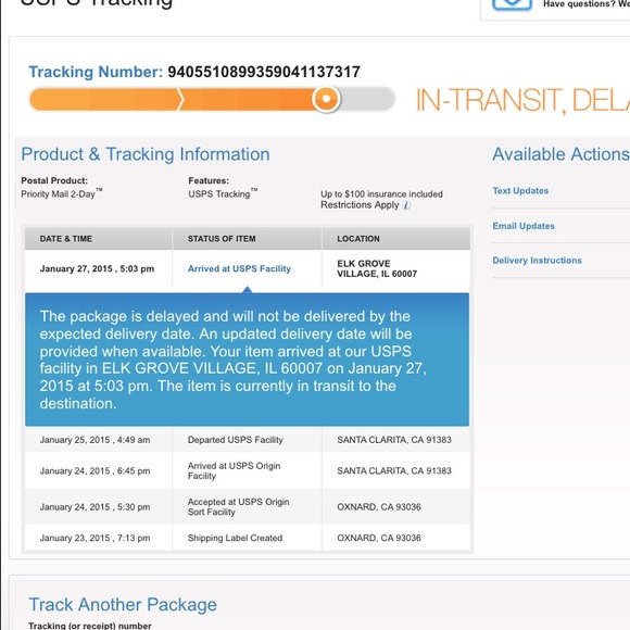 shipment for dress